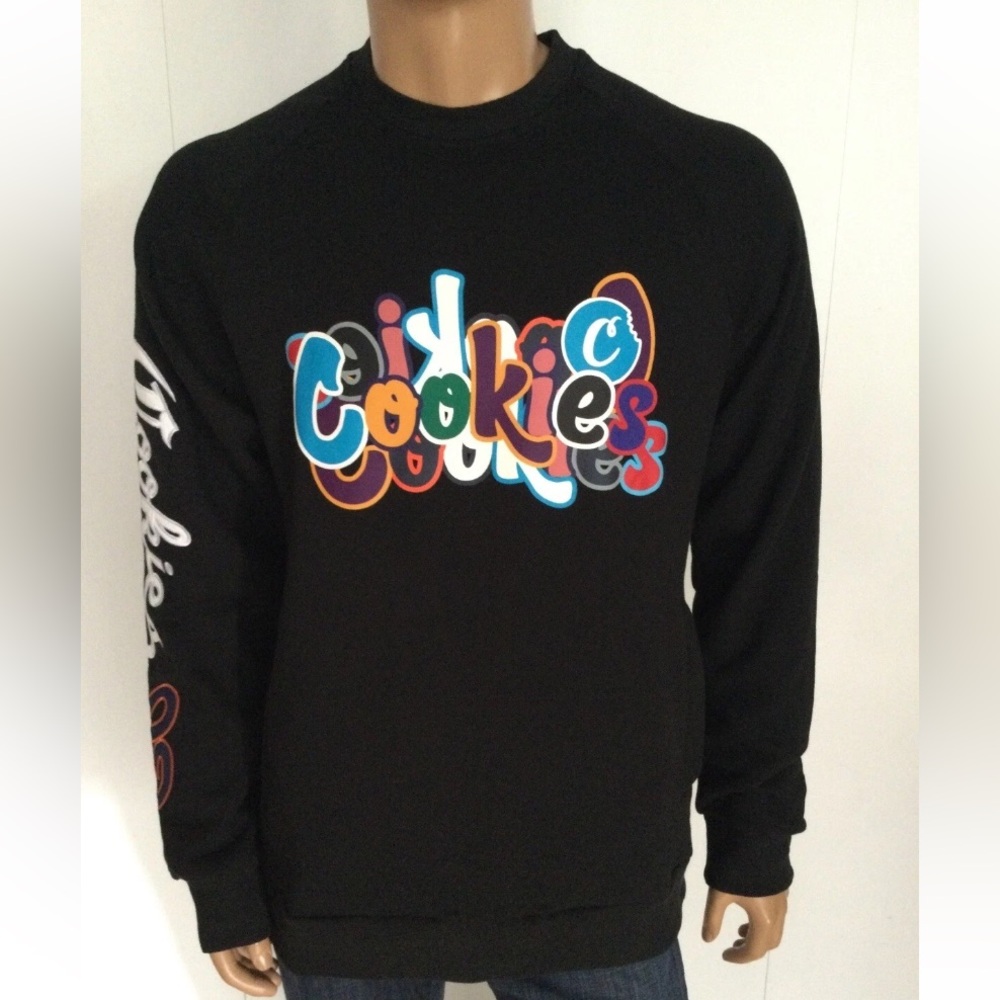 Cookies SF Black Pullover Fleece Sweatshirt Size L